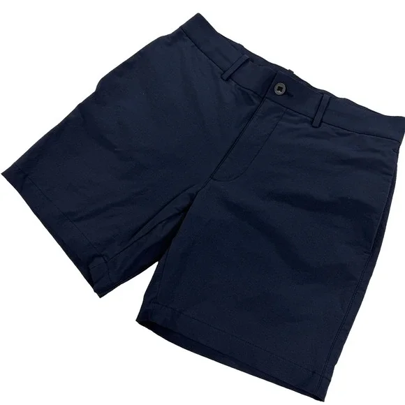 Western Rise Evolution Shorts Mens 31W Navy Blue Chino Performance Stretch 7" - Picture 2 of 8